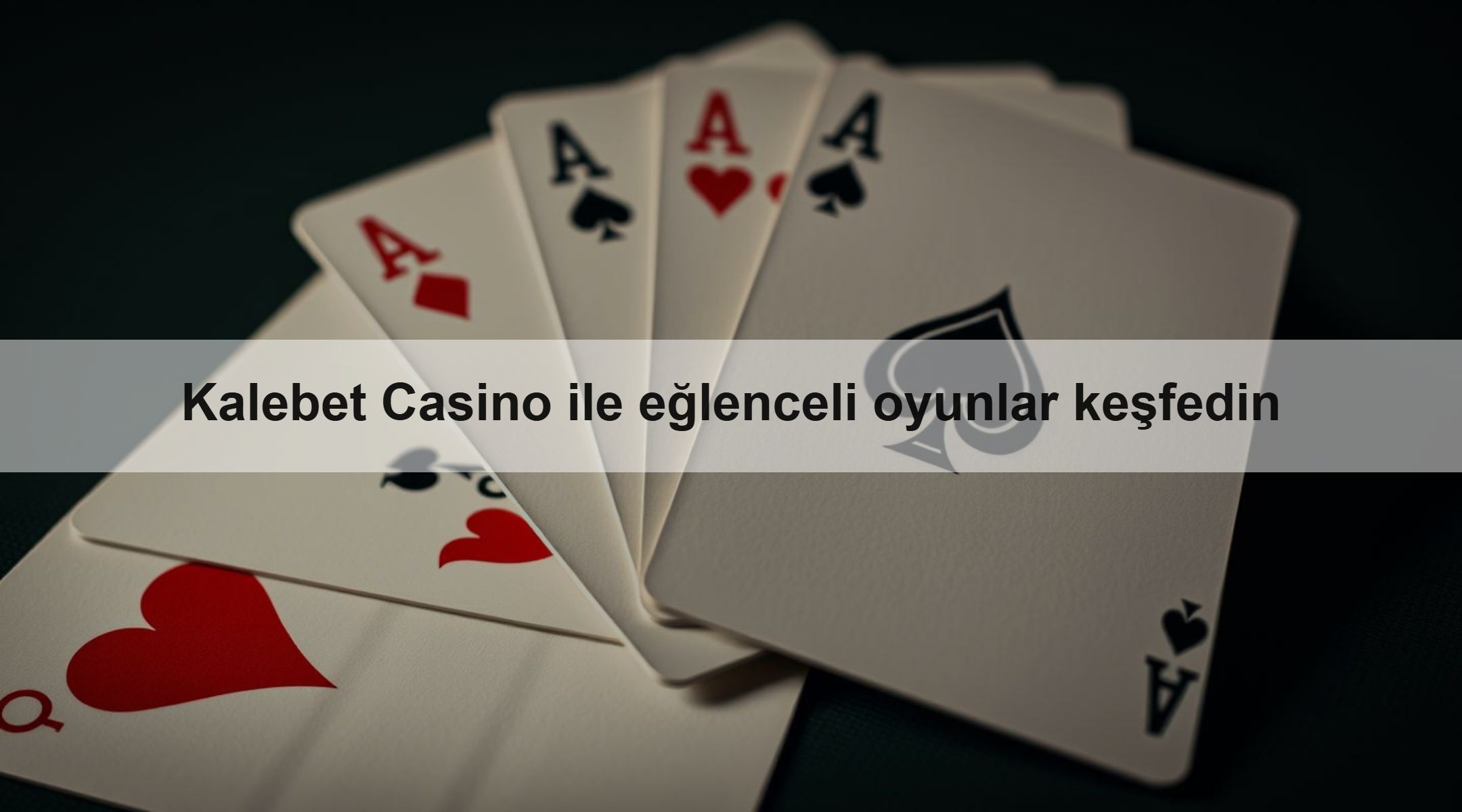 Kalebet Casino ile eğlenceli oyunlar keşfedin